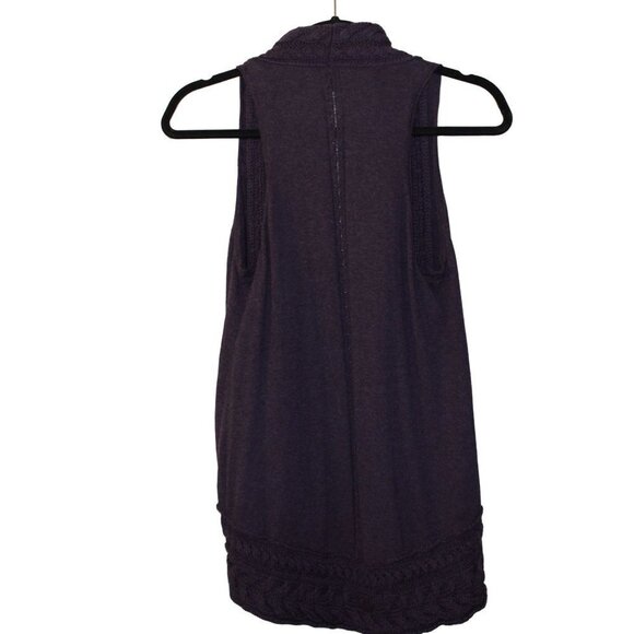 Banana Republic Women's Purple cardigan open front sleeveless size S - Picture 2 of 6